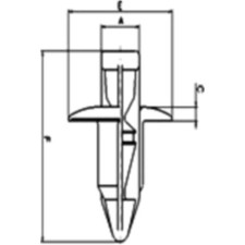 Druckniete Tourmax für Yamaha
